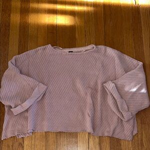 Free people cropped sweater with bell sleeves size small